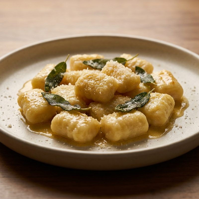 Ricotta Gnocchi with Sage Butter