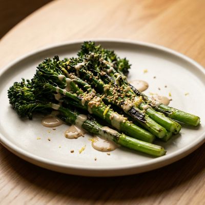 Charred Broccolini with Tahini