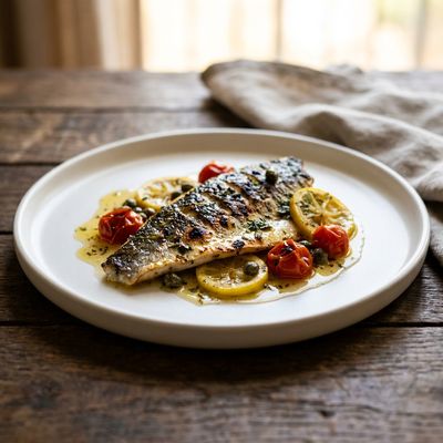 Mediterranean Grilled Seabass