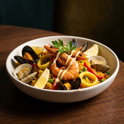 Saffron Seafood Paella
