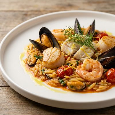 Seafood Orzo